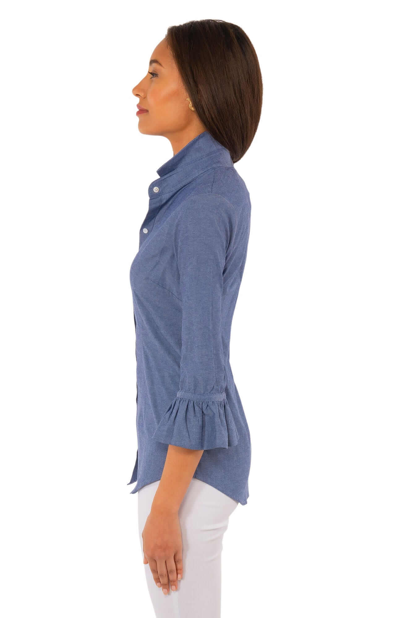 Priss Blouse - Chambray Chambray