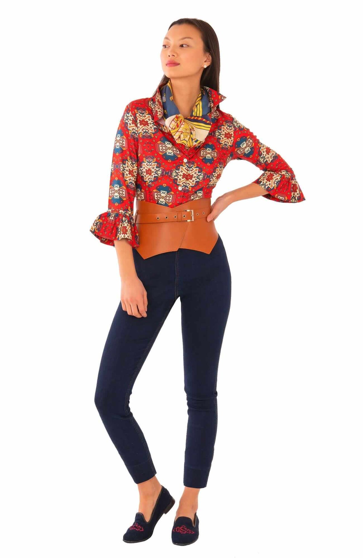 Priss Blouse - Turkey Trot - Final Sale Red