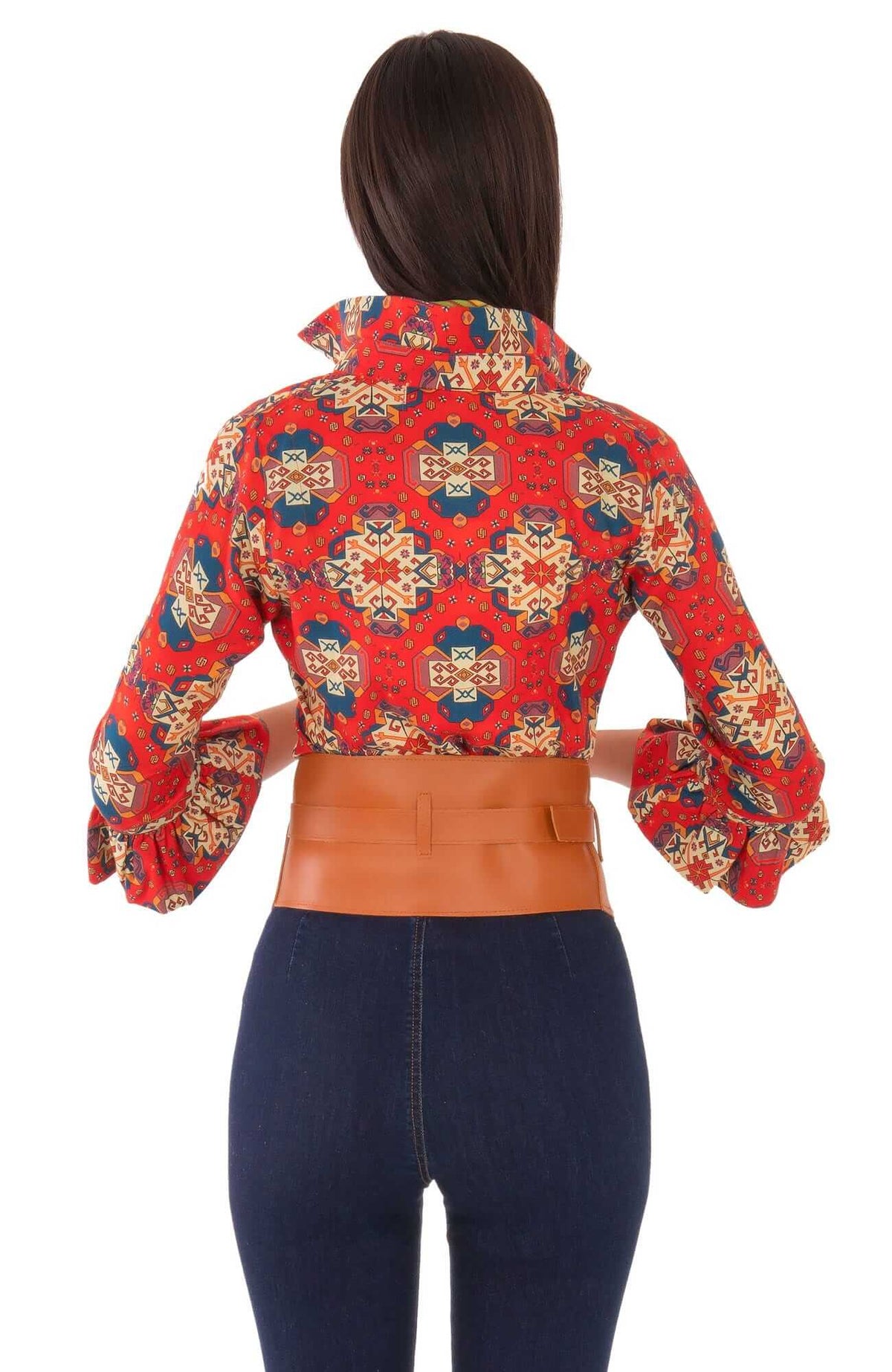 Priss Blouse - Turkey Trot - Final Sale Red