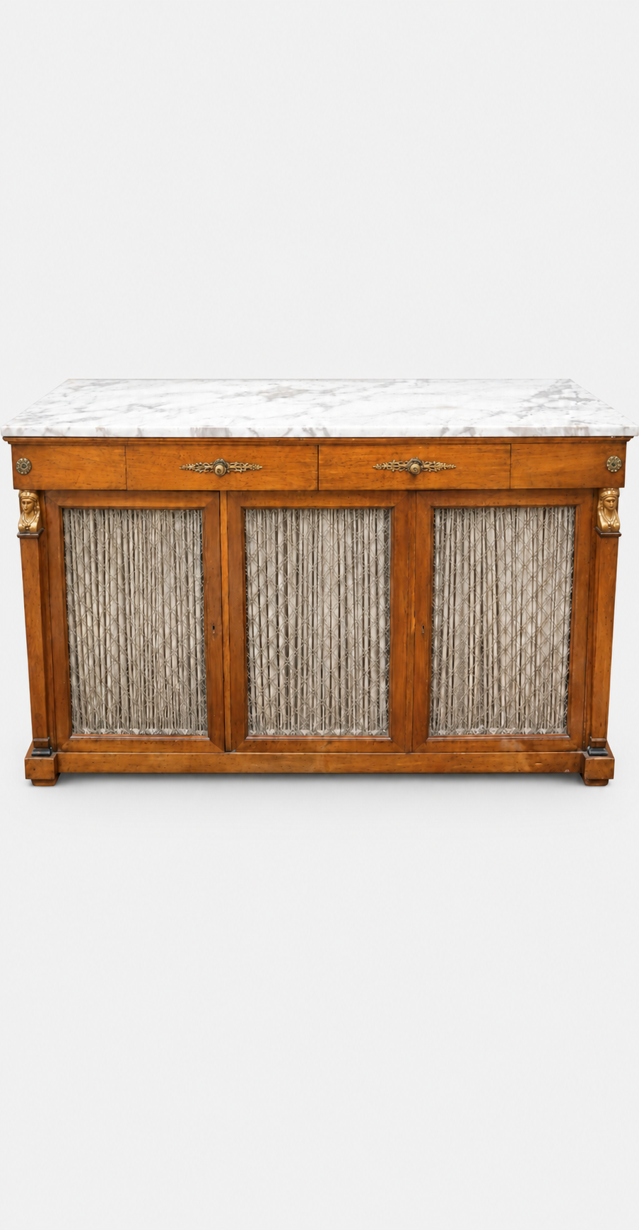 Antique French Regency Marble Top Buffet