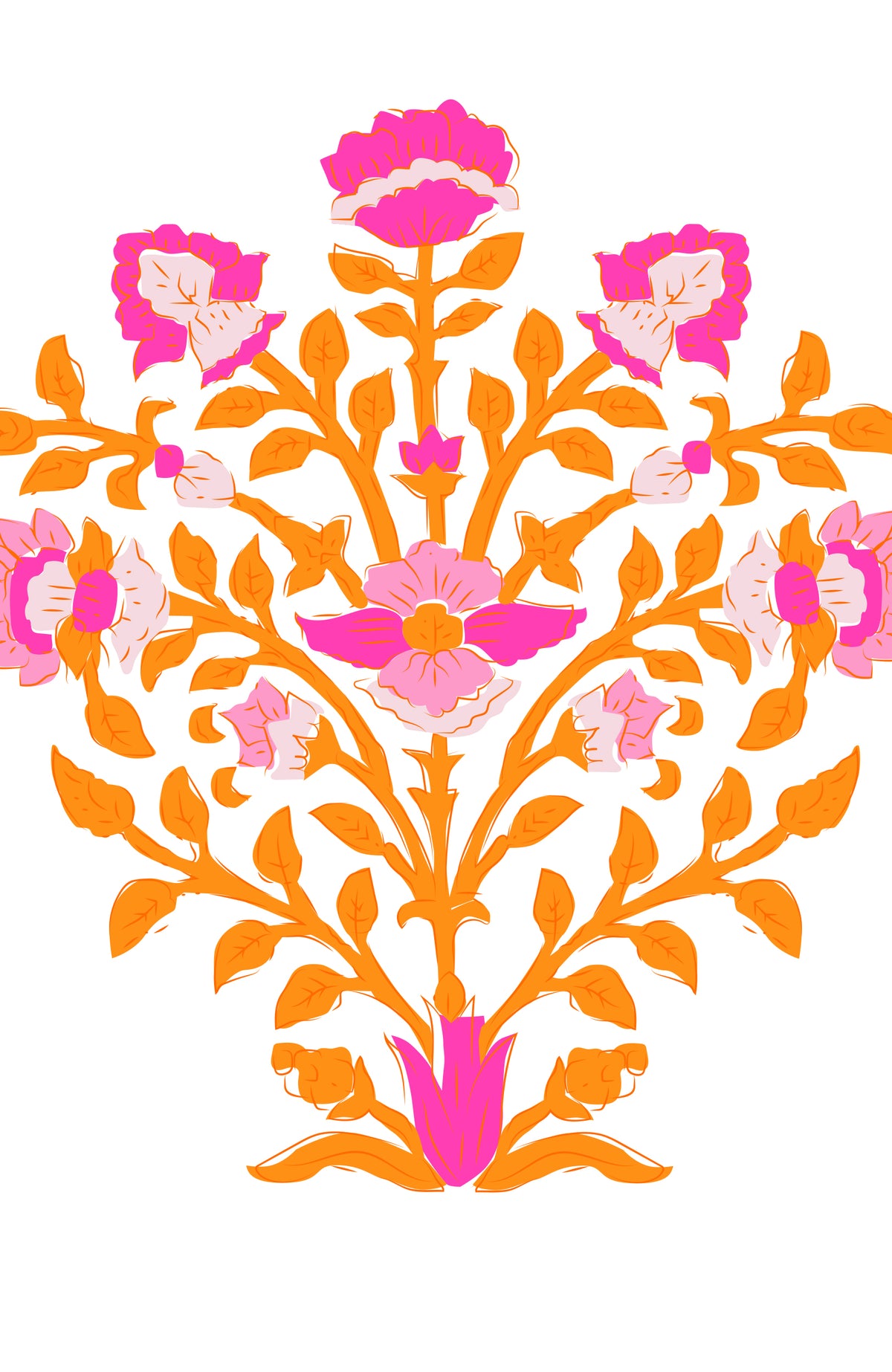 Crinkle Dimple Effortless Pant Orange