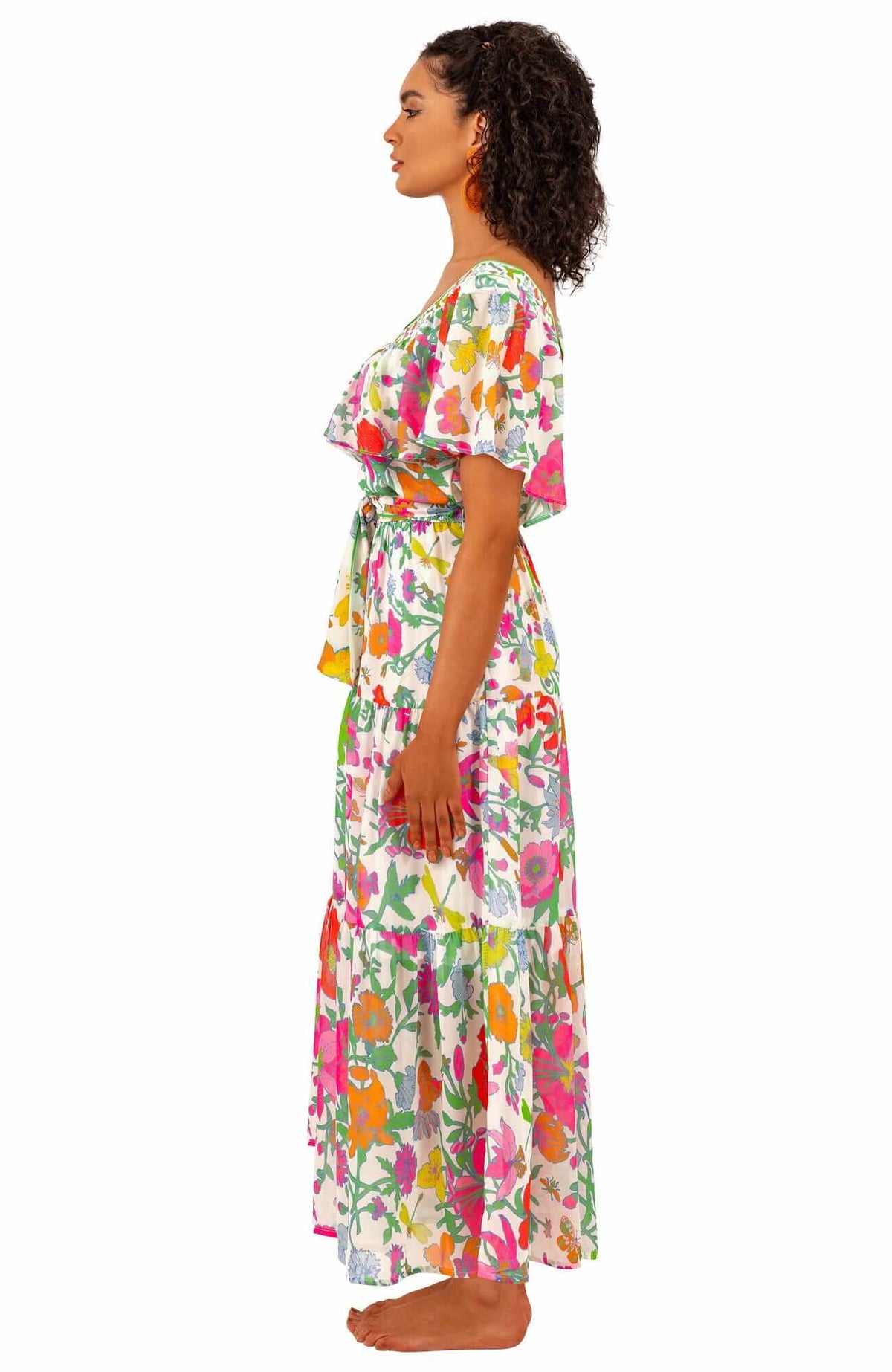 Arles Midi/Maxi Dress - Birds &amp; Bees - Final Sale Brights