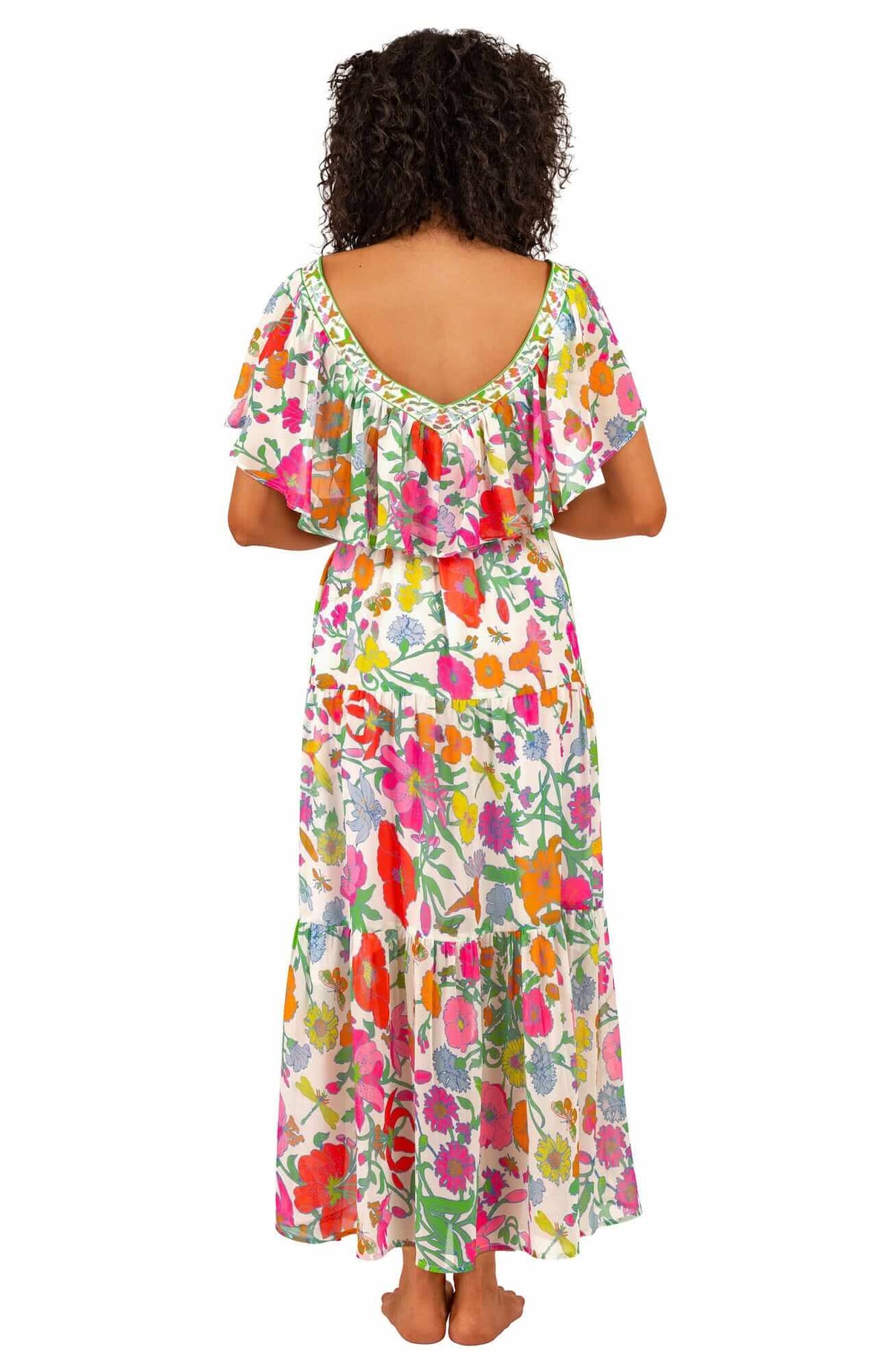 Arles Midi/Maxi Dress - Birds &amp; Bees - Final Sale Brights