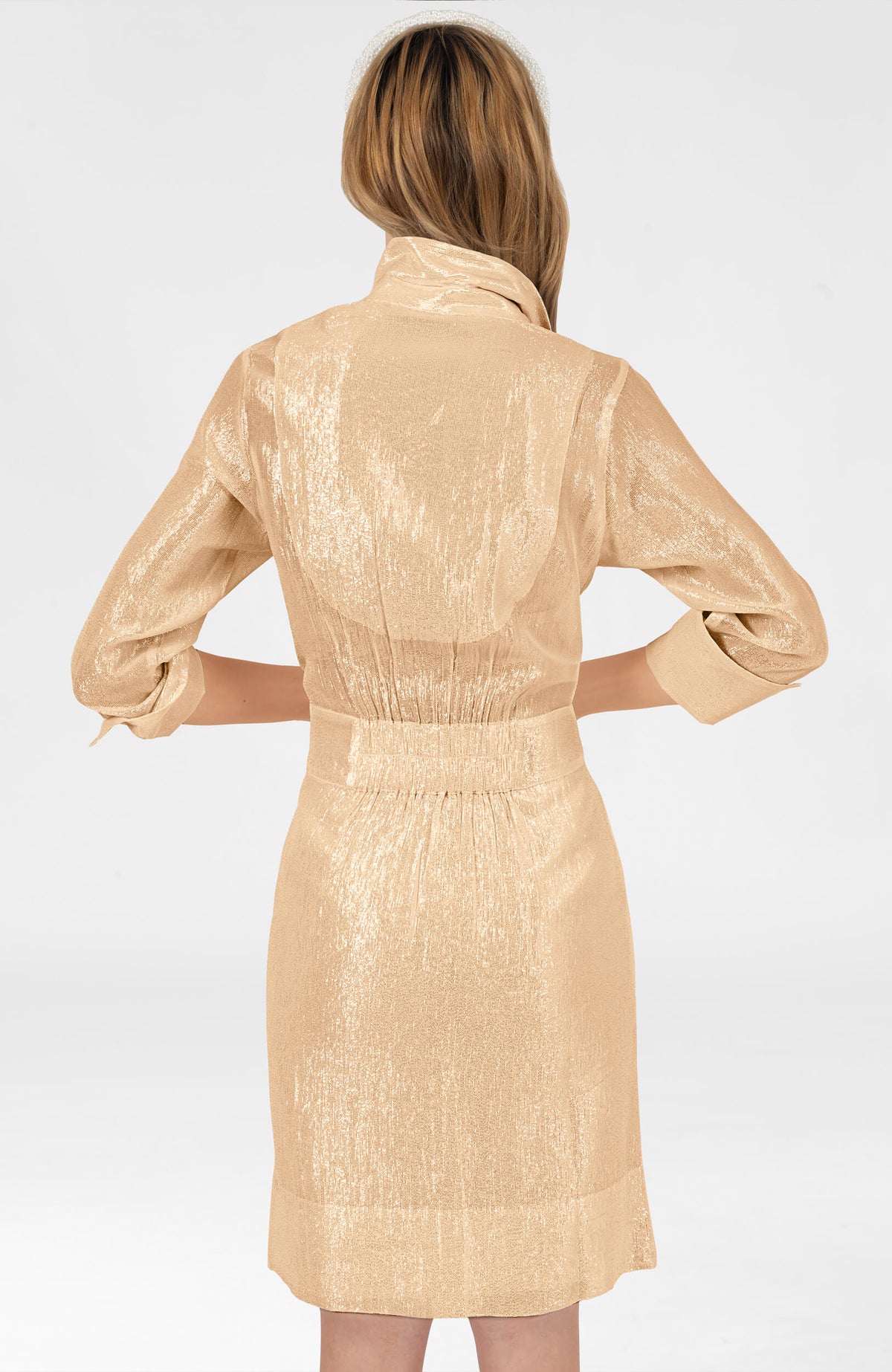 Lurex Breezy Blouson Dress