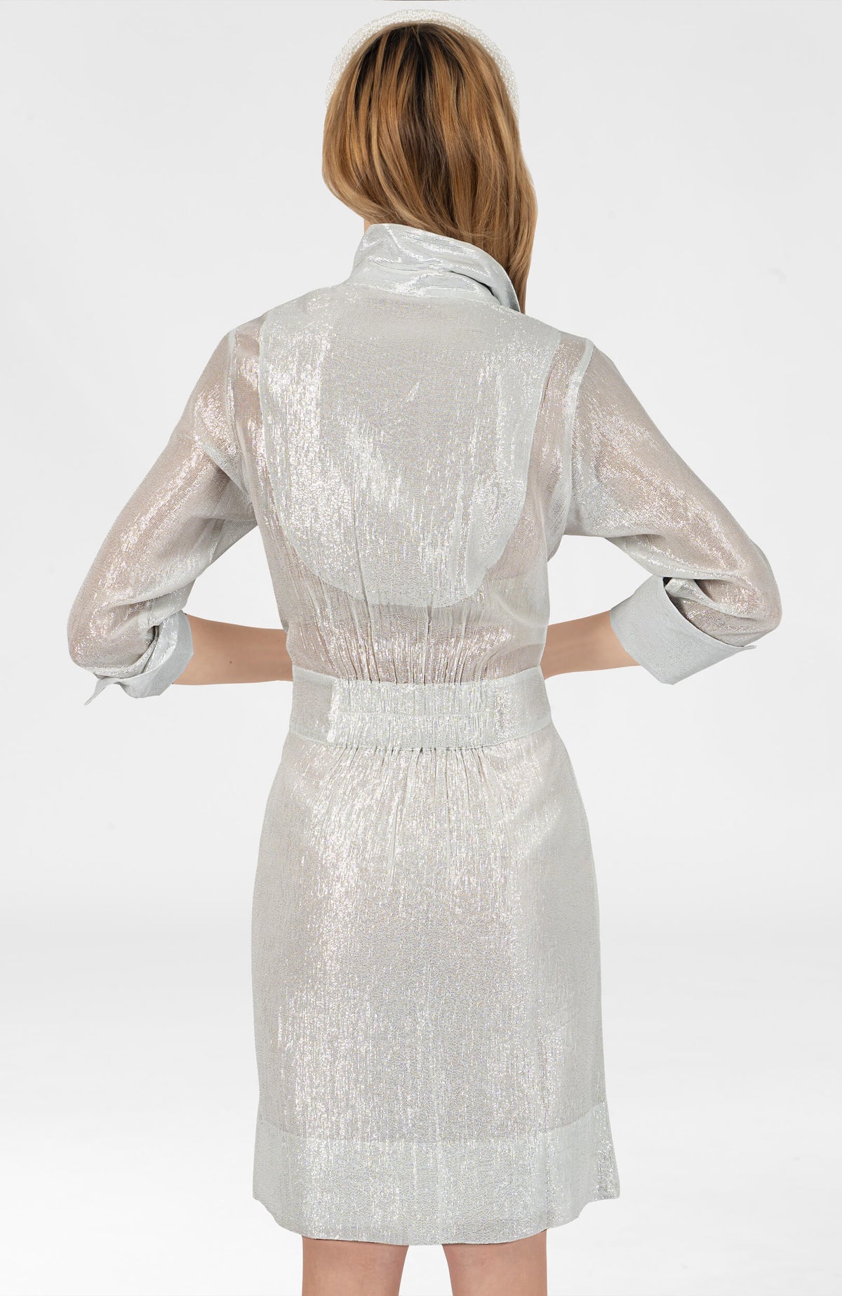 Lurex Breezy Blouson Dress