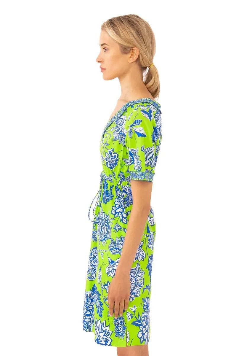 Surf's Up Dress - Glorious - Final Sale Lime Brighblue