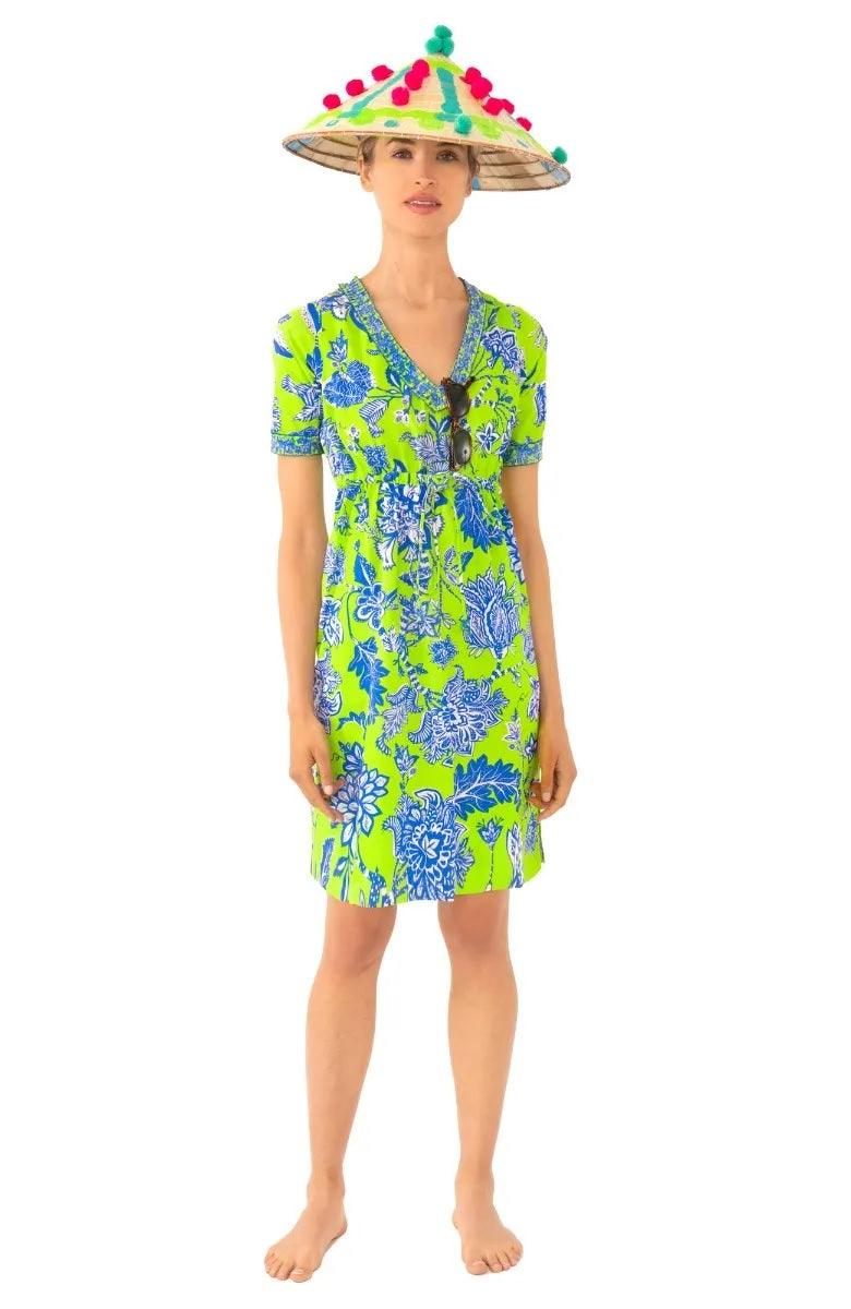 Surf's Up Dress - Glorious - Final Sale Lime Brighblue