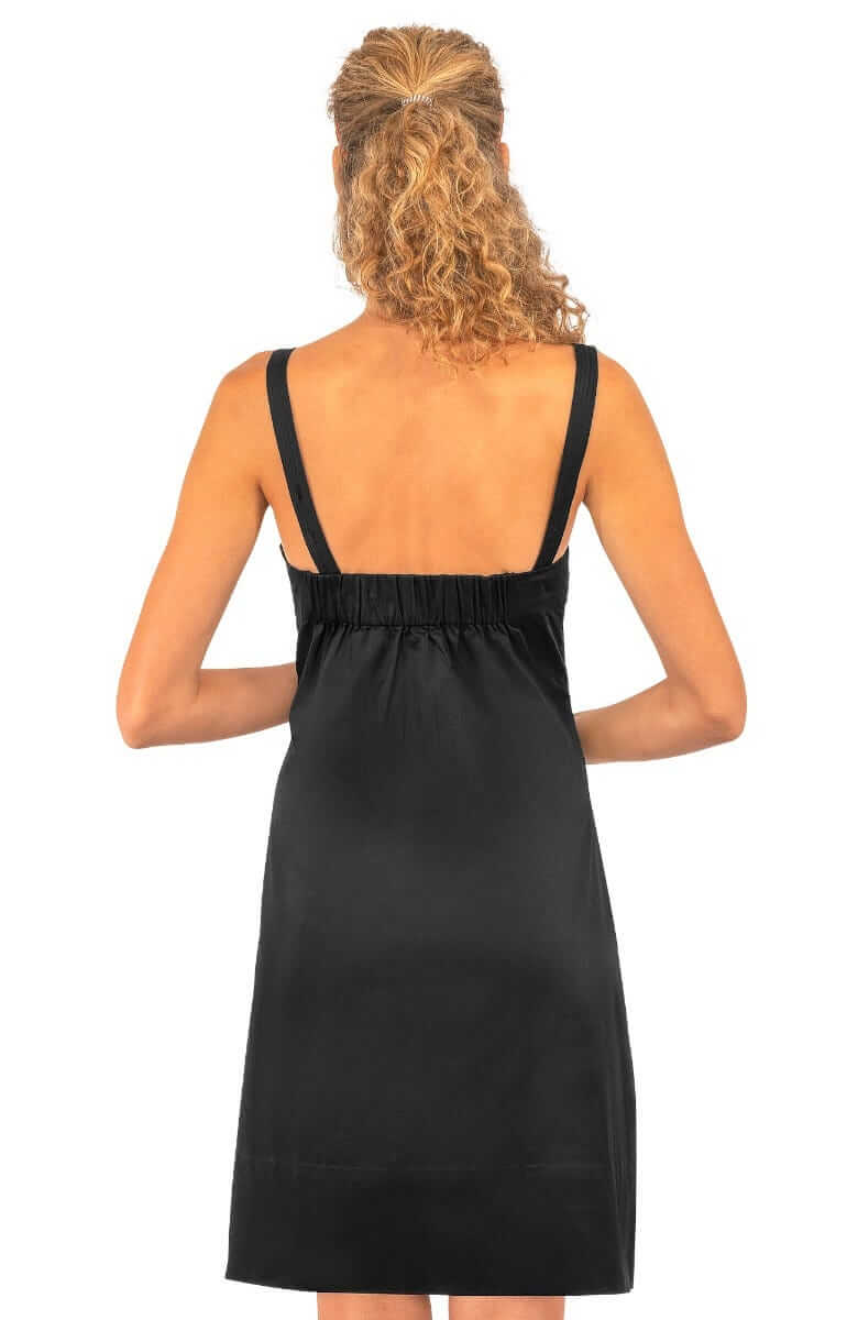 Cotton Day Into Night Dress Black