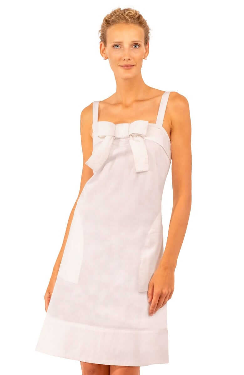 Cotton Day Into Night Dress - Final Sale White