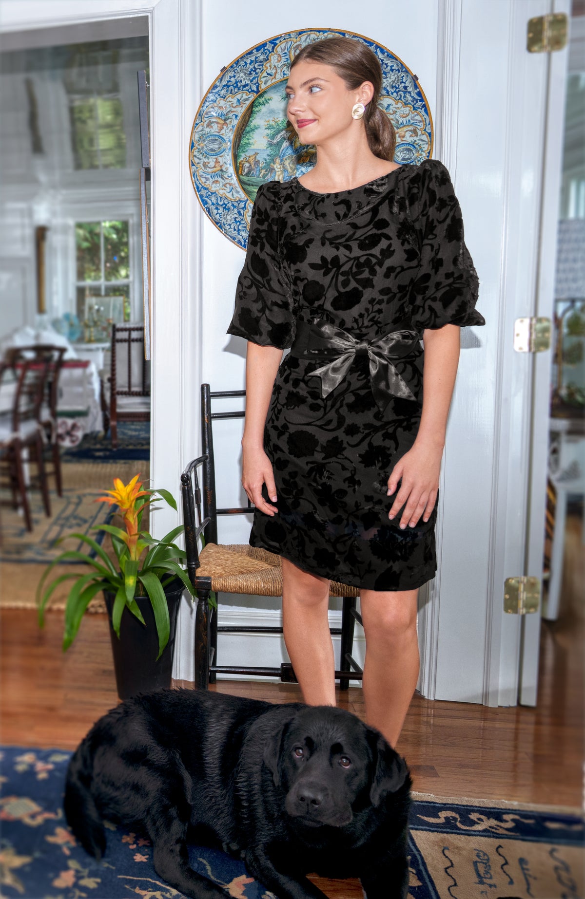 Champs Bubble Dress - Floral Burnout