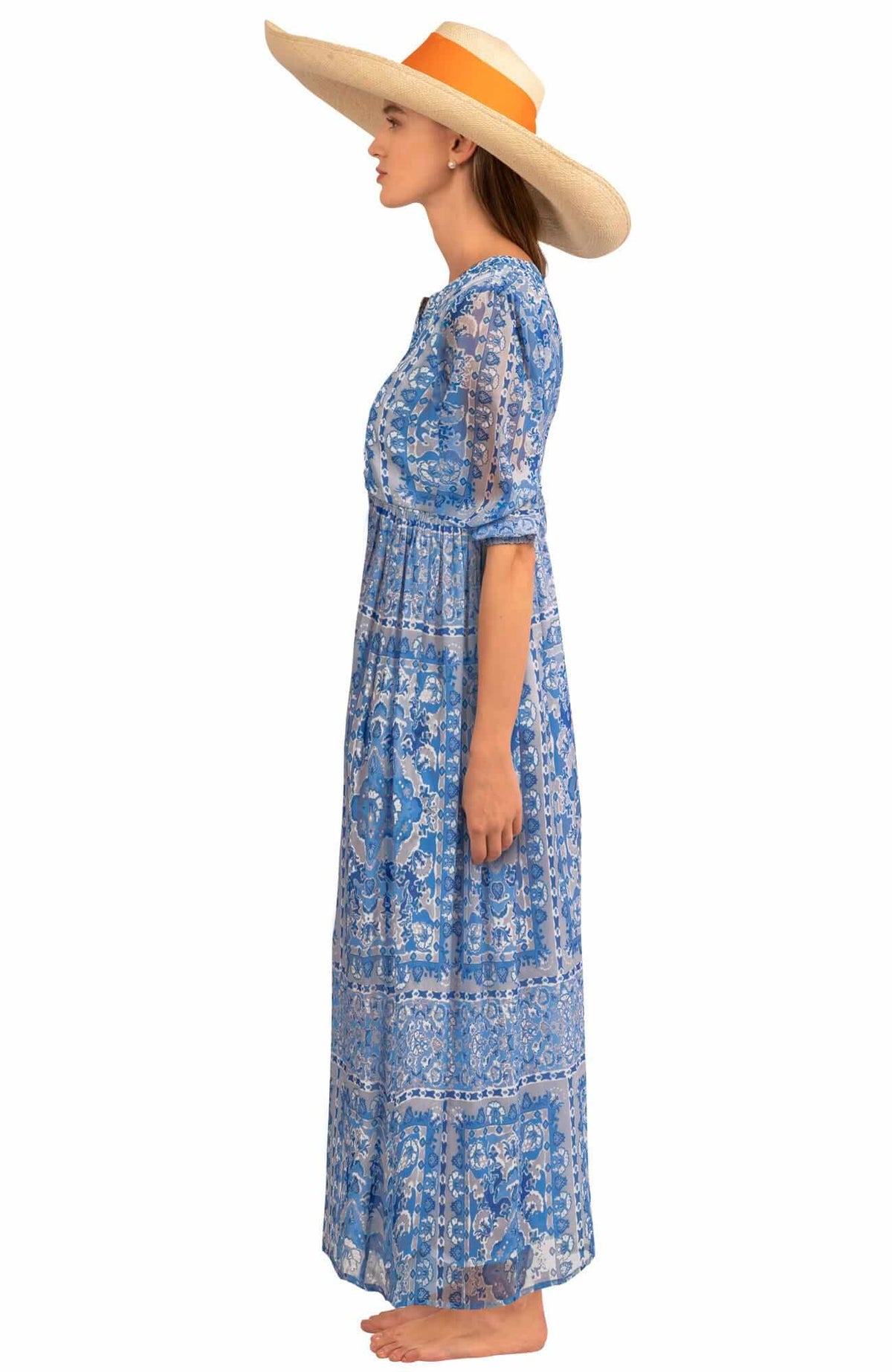 Borderline Midi/Maxi Dress - Watteau Blues