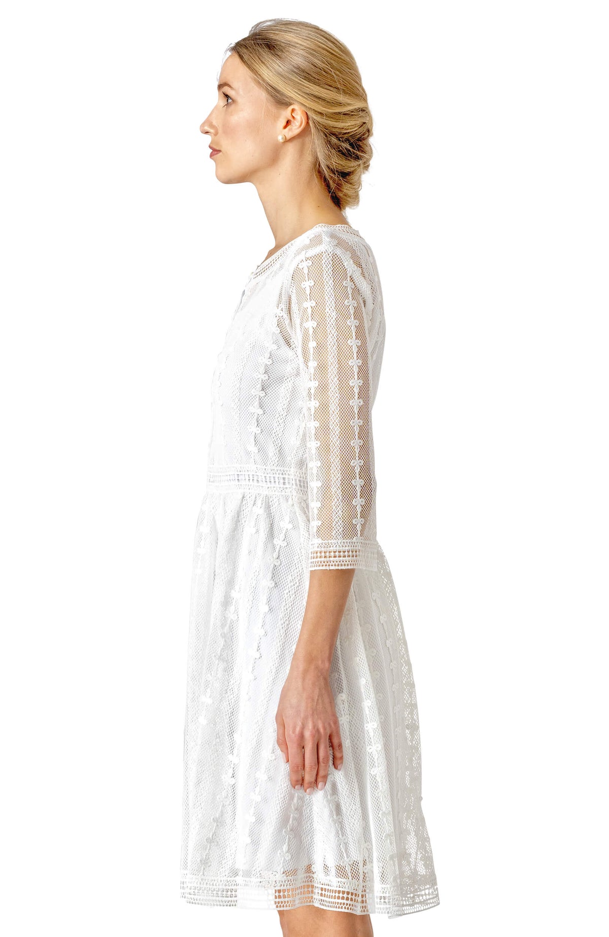 Crochet Trefoil Dress (Pre-Order) White