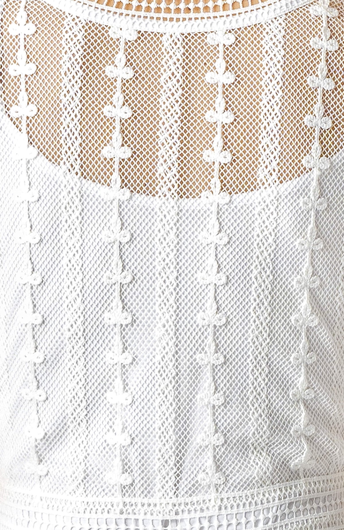 Crochet Trefoil Dress (Pre-Order) White