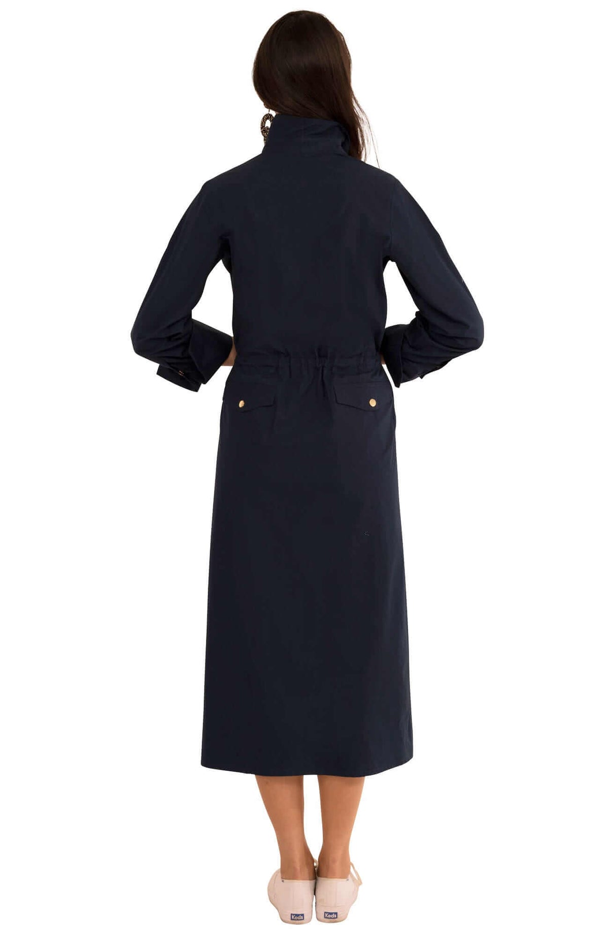 The Snappy Classic Dress - Midi/Maxi Navy