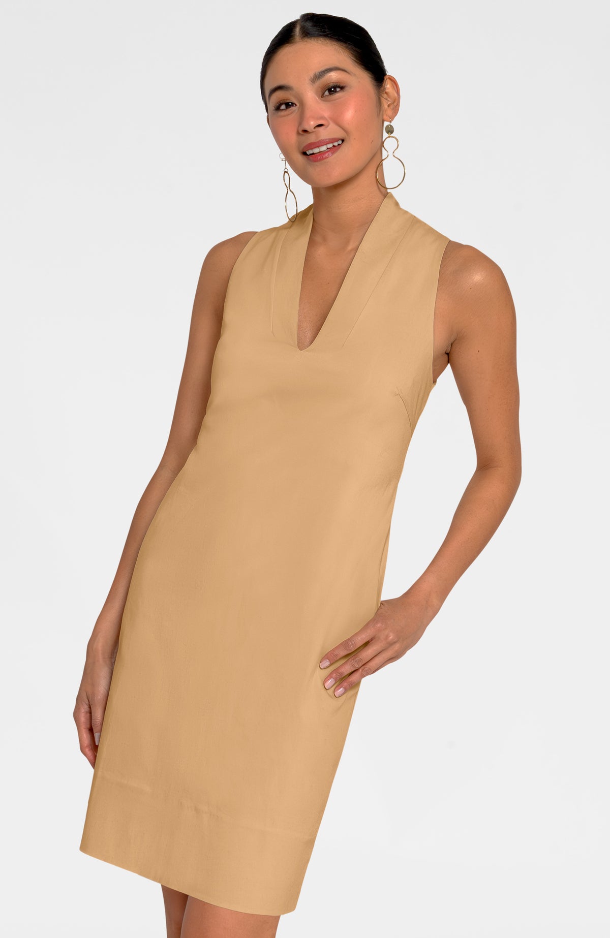 The Countess Dress - Solid Khaki