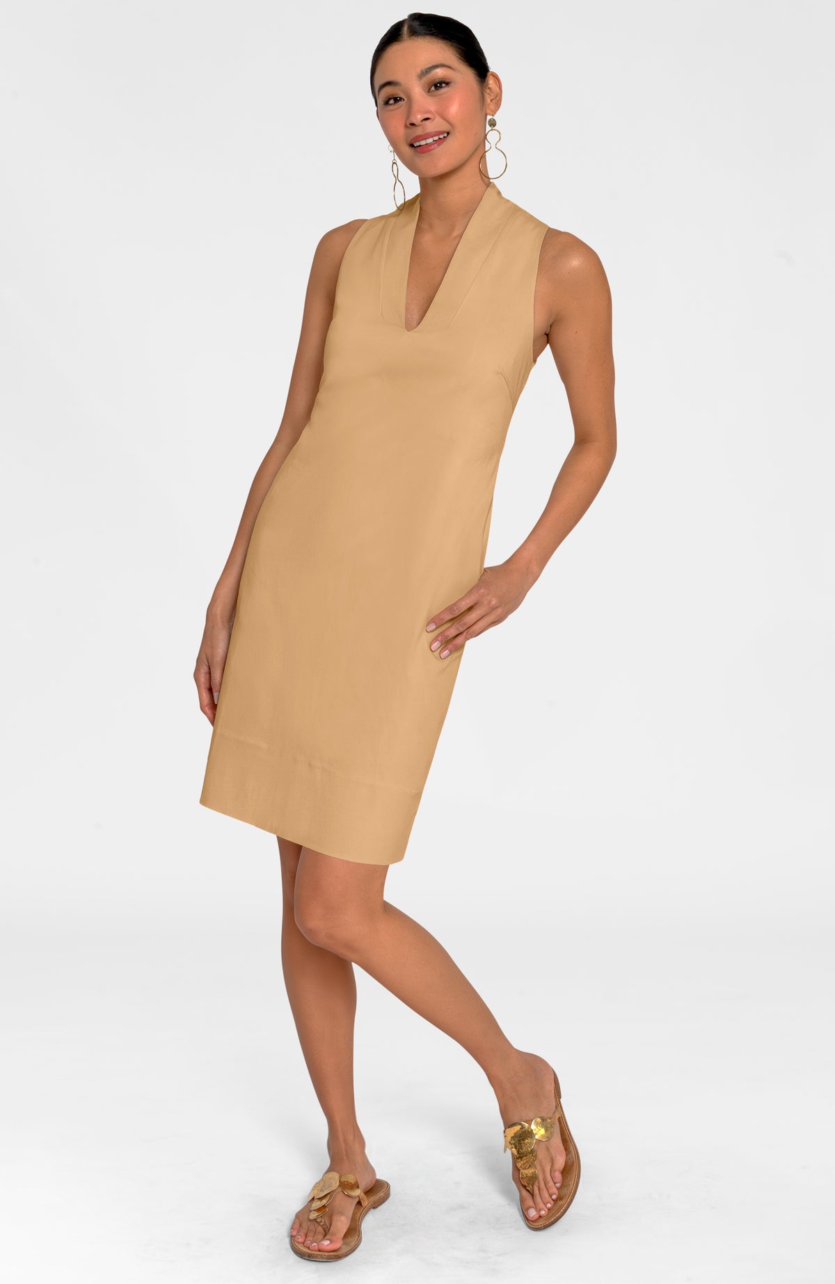 The Countess Dress - Solid Khaki