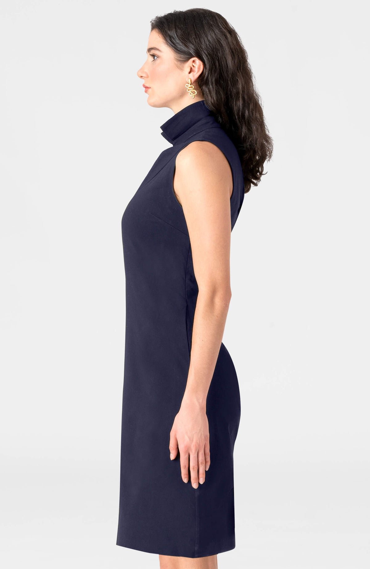 The Countess Dress - Solid Navy