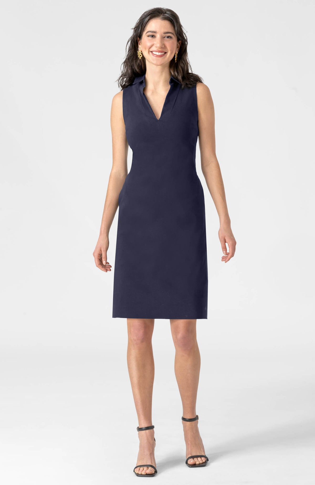 The Countess Dress - Solid Navy