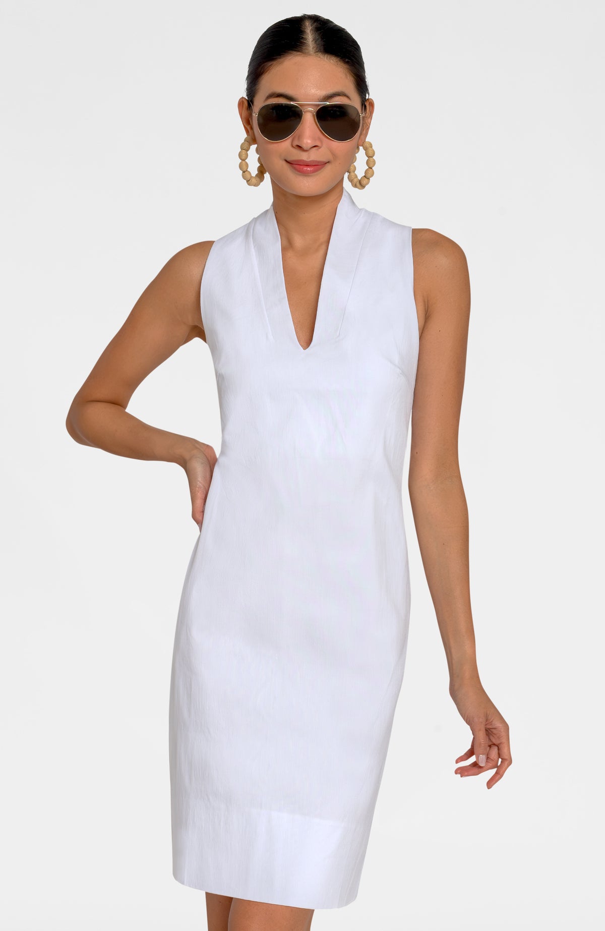 The Countess Dress - Solid White