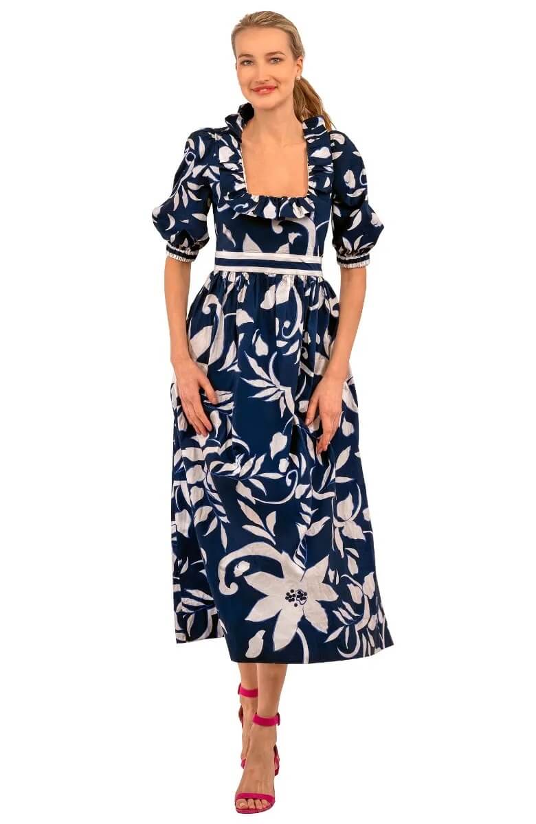 Daphne Dress - Full Bloom Navy