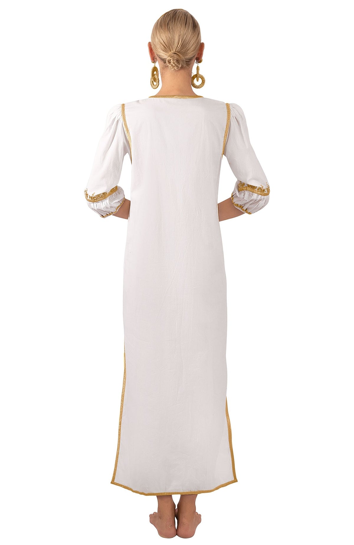 Cleopatra Maxi Dress La Di Da - Final Sale White Gold