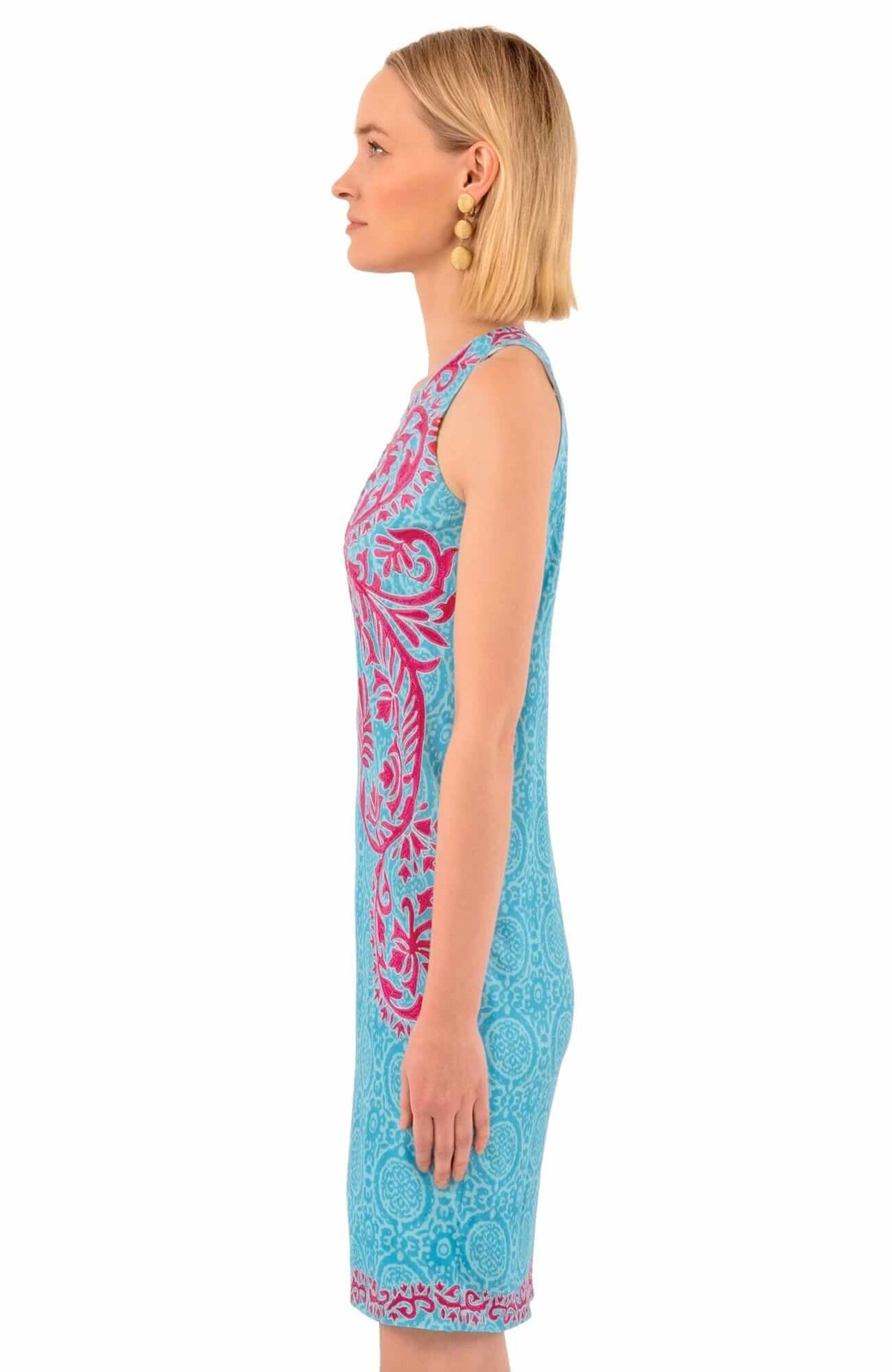 Embroidered Dress - Curacao - Final Sale