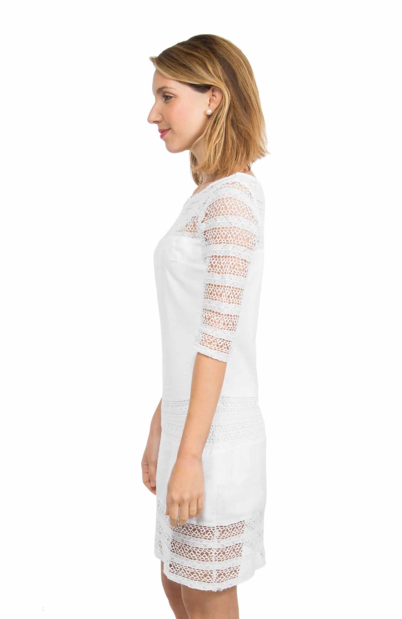 Cotton Lace Dress - The Illusion - Final Sale Creme