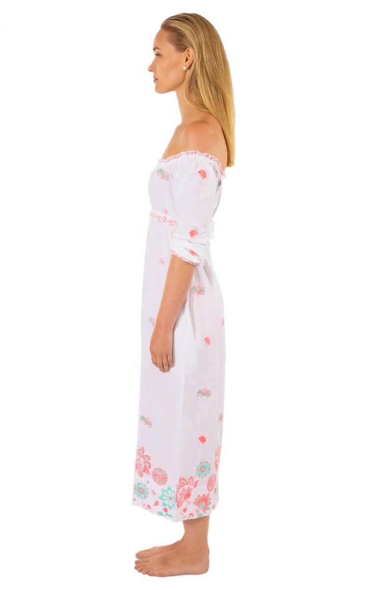 Embroidered Dress - Big Love - Final Sale Turq Crl