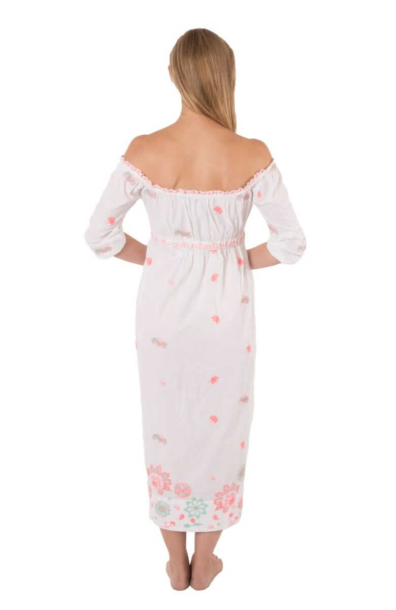 Embroidered Dress - Big Love - Final Sale Turq Crl