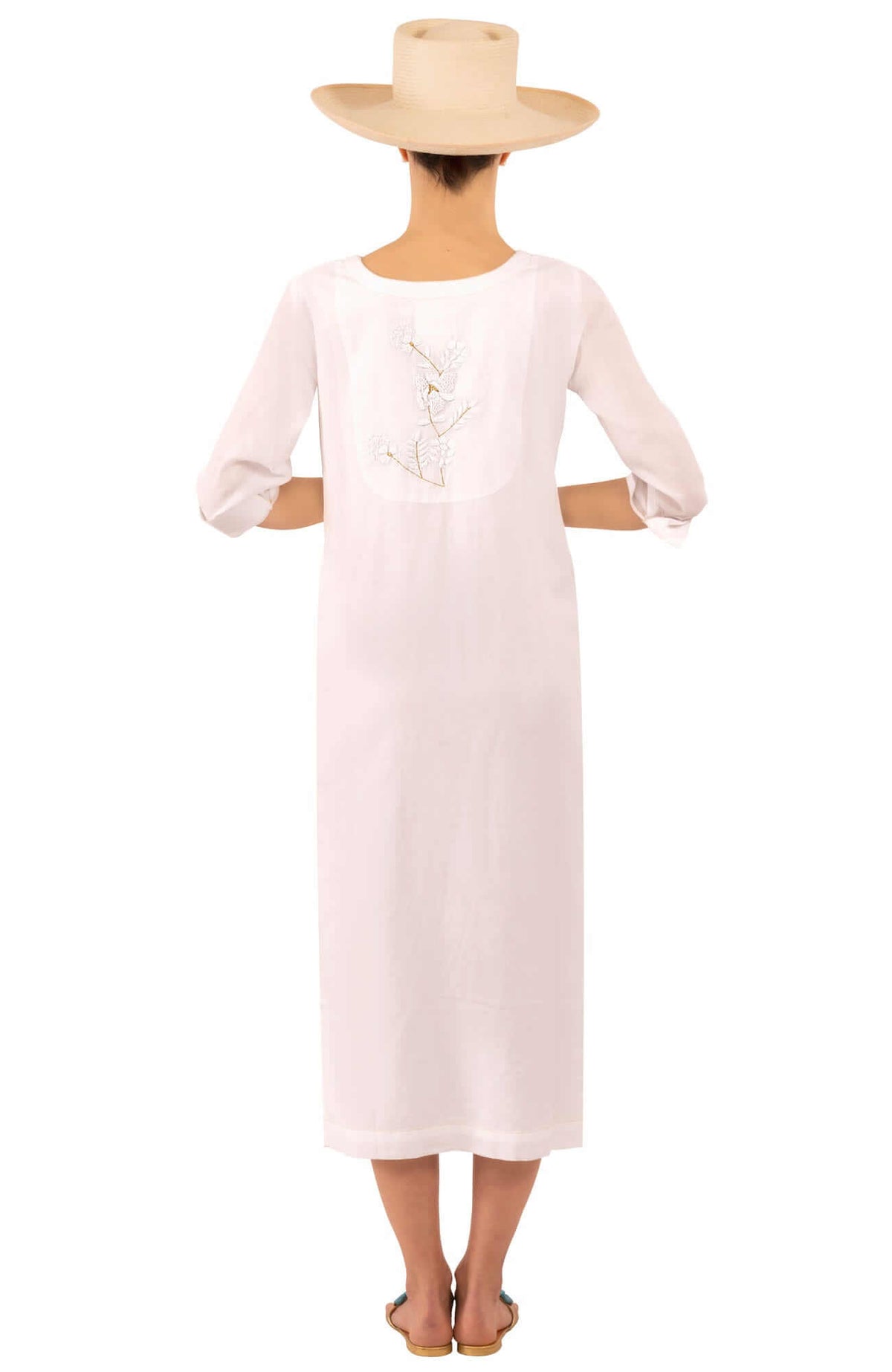 Embroidered Udaipur Kurta - La Di Da White Gold