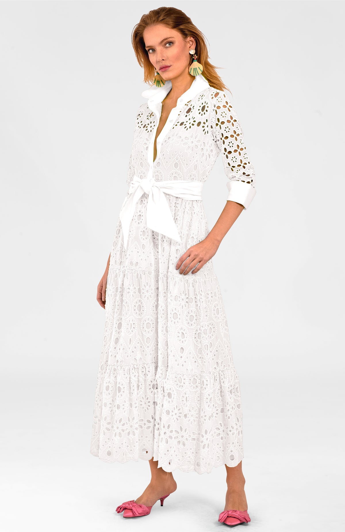 Little Bo Peep Midi Dress White
