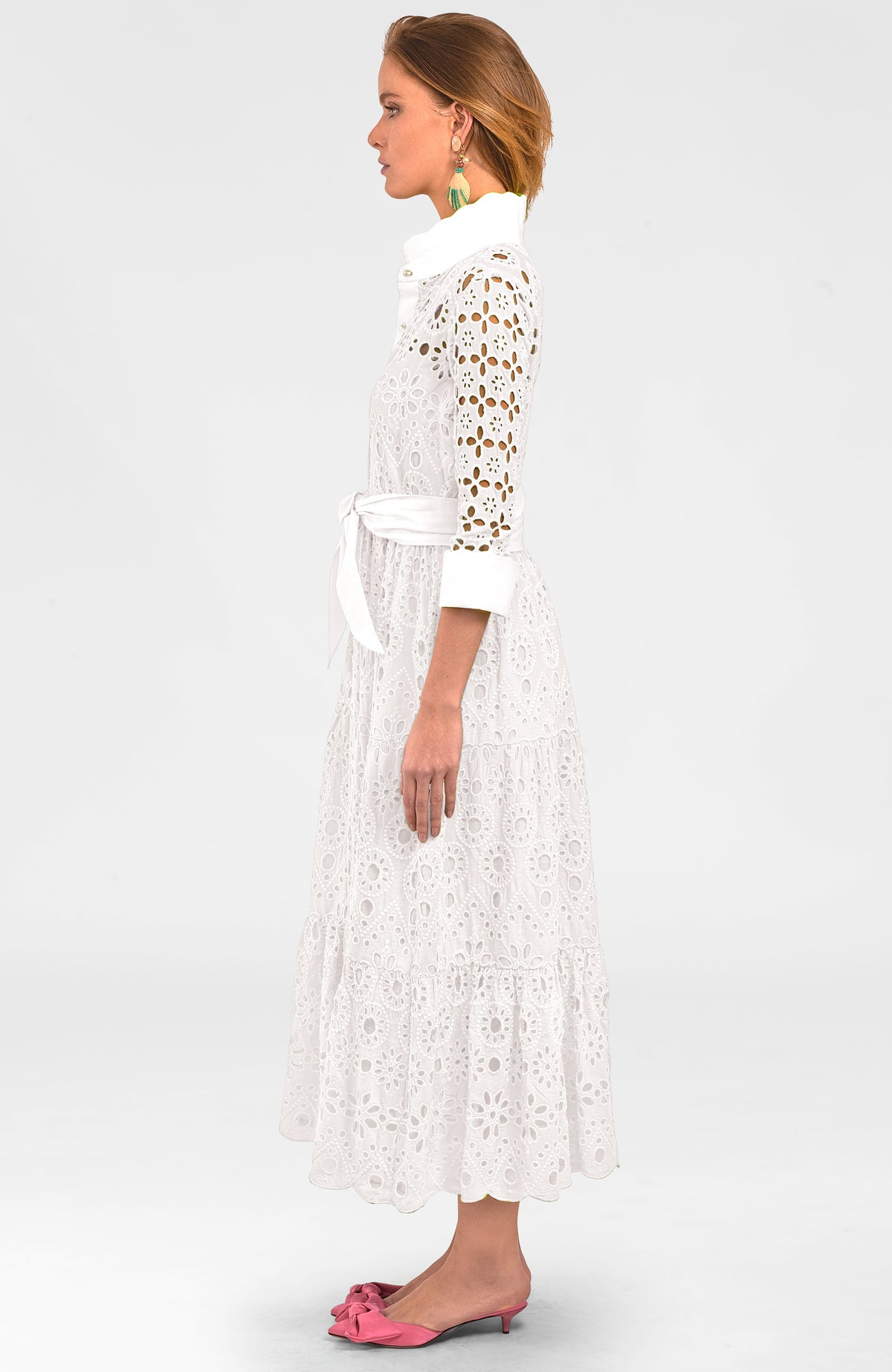 Little Bo Peep Midi Dress White