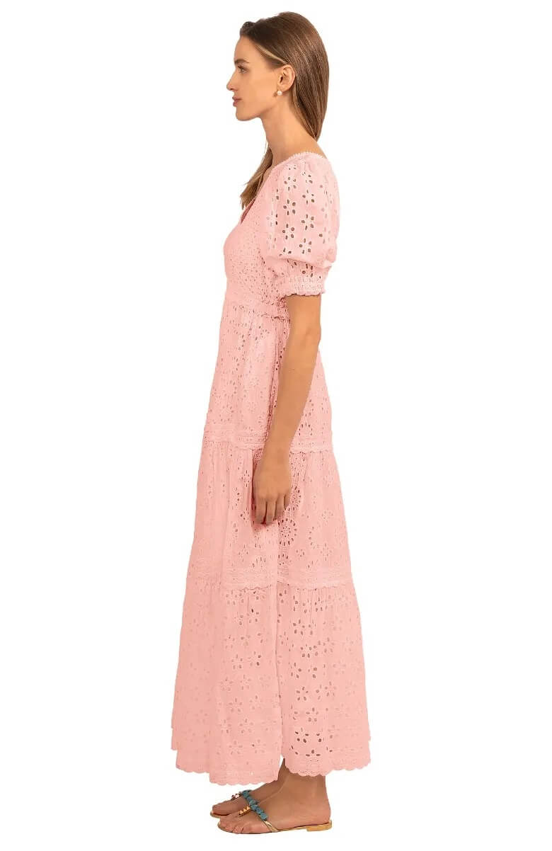 Eyelet Mary Weathered Midi/Maxi - La Di Da Pink