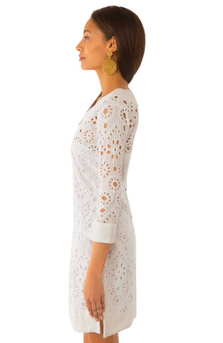 Cotton Eyelet Dress - Ethereal - Final Sale White