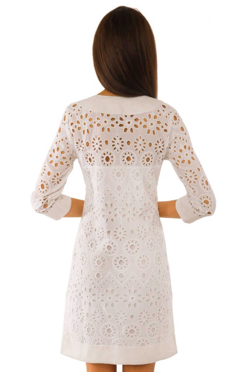 Cotton Eyelet Dress - Ethereal - Final Sale - Gretchen Scott LLC