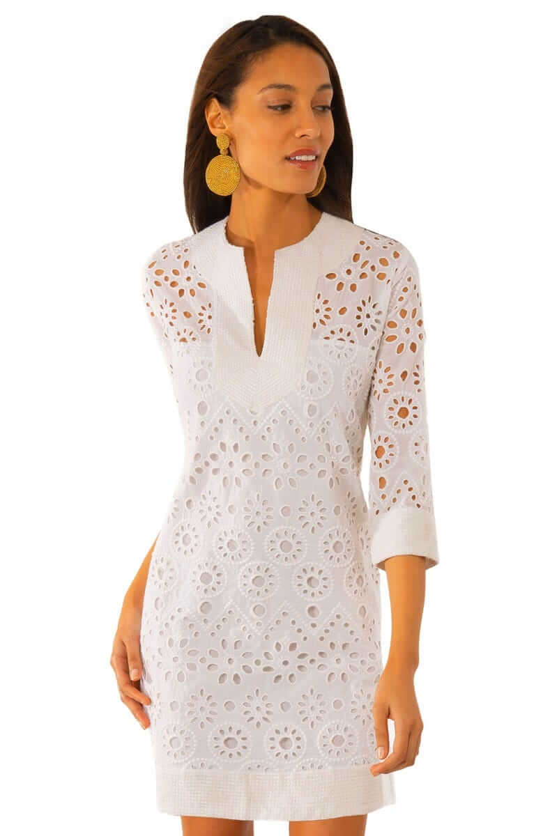 Cotton Eyelet Dress - Ethereal - Final Sale White