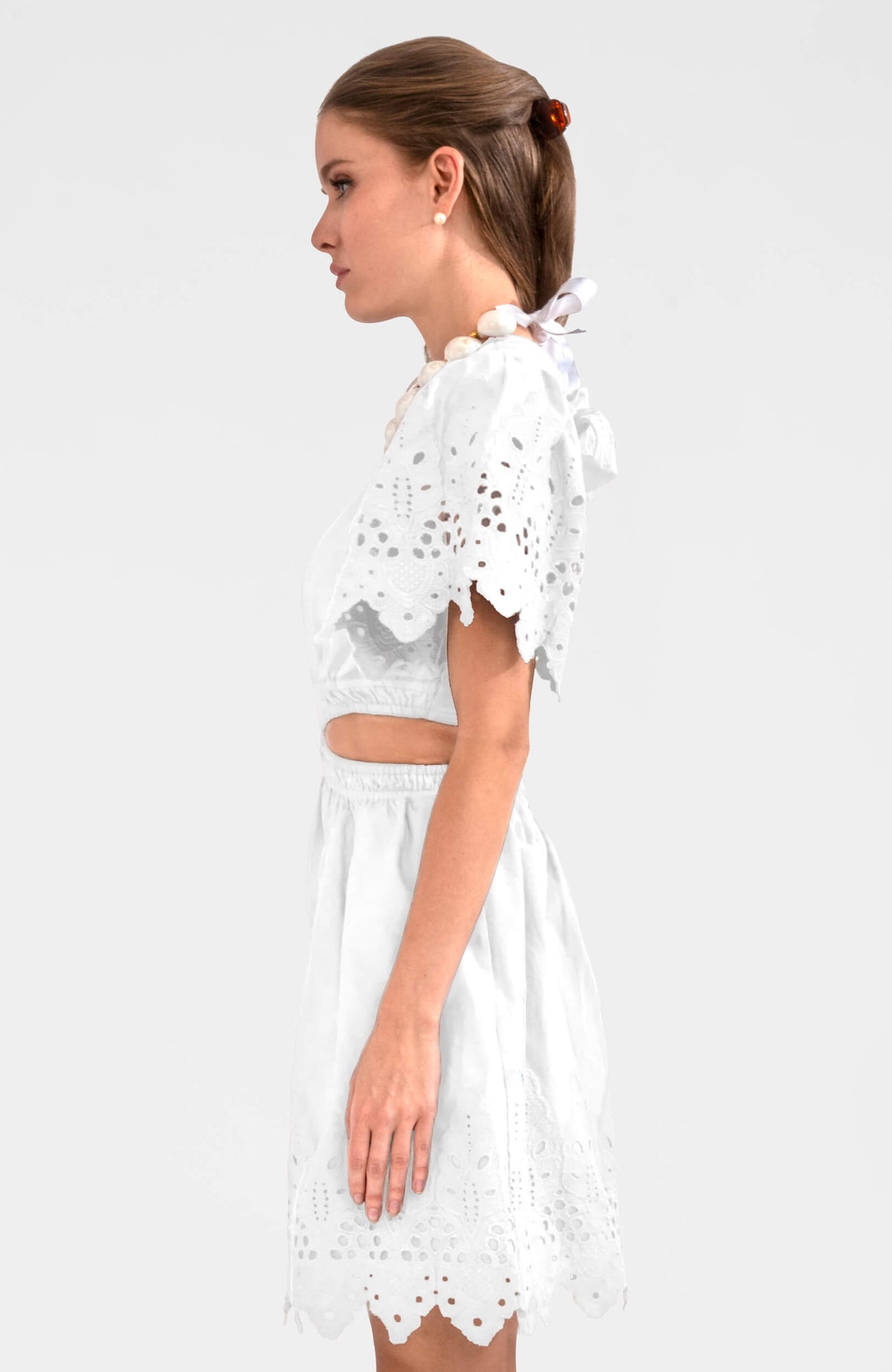 X Marks The Spot Dress (Pre-Order) White