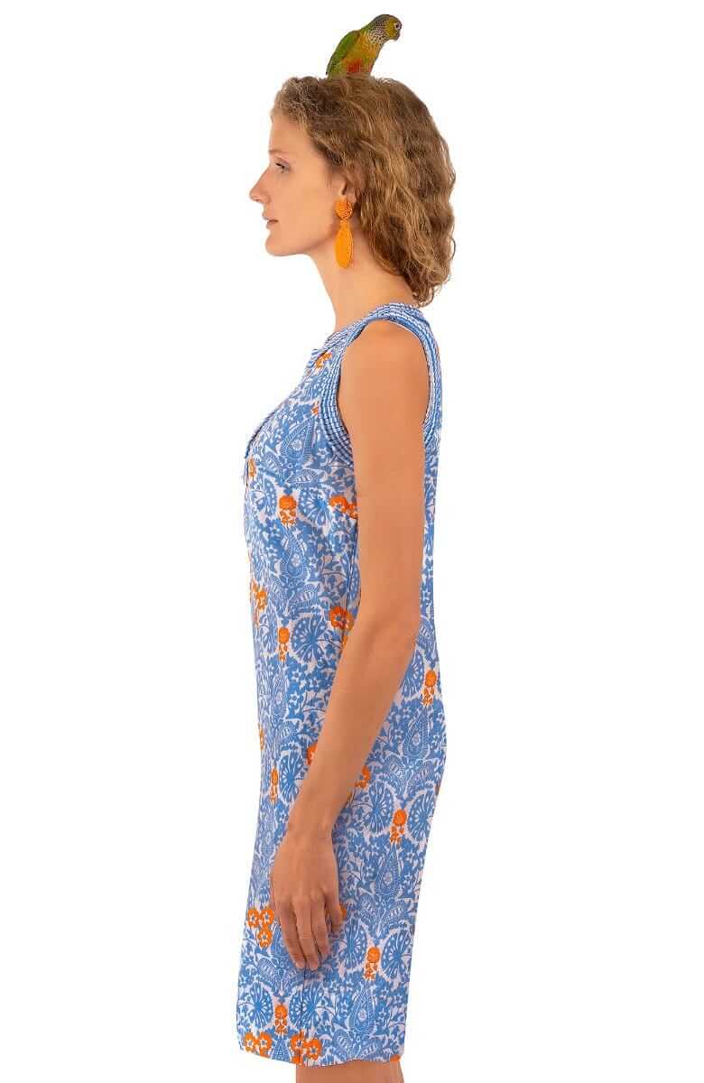 Cotton Flirt Dress - East India - Final Sale Periwink Orange