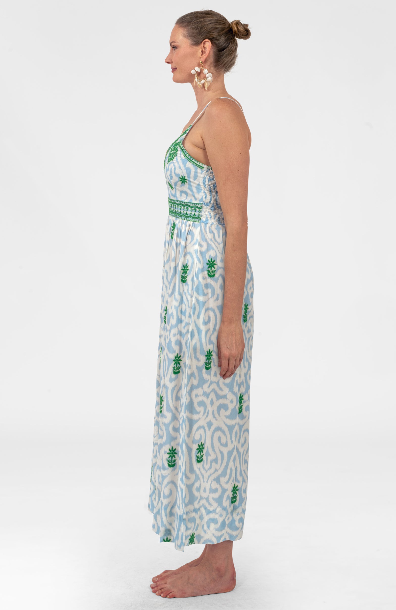Fiesta Maxi Dress - Arabesque Light Blue