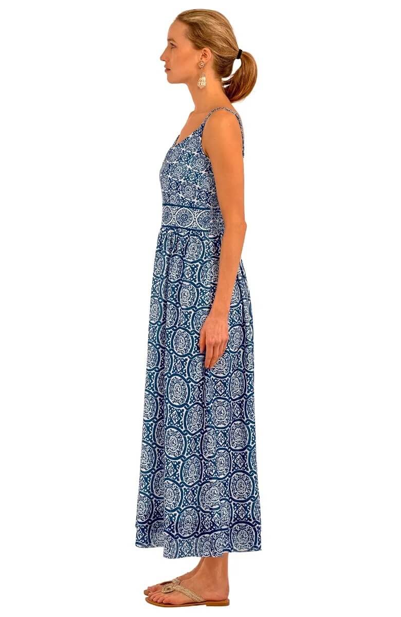 Fiesta Time Midi/Maxi - Sultan's Dining Room - Final Sale Navy White