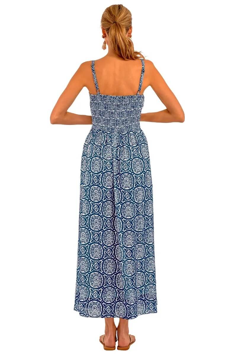 Fiesta Time Midi/Maxi - Sultan's Dining Room - Final Sale Navy White