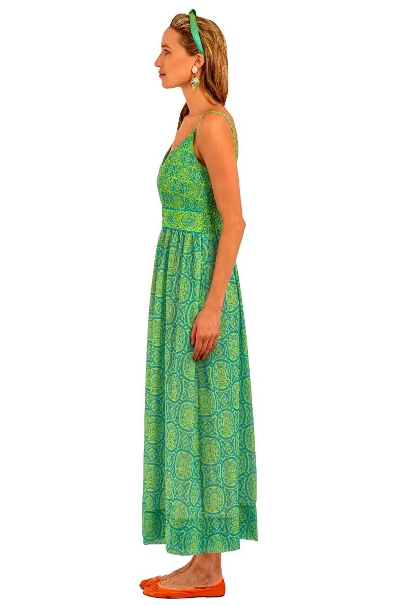 Fiesta Time Midi/Maxi - Sultan's Dining Room - Final Sale Turq Lime