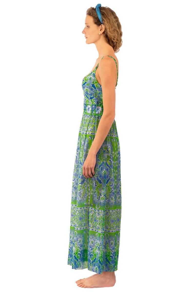 Fiesta Time Midi/Maxi - Watteau Kelly Blue