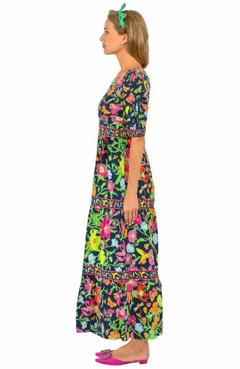 Frolic Maxi Dress - Birds & Bees - Final Sale Navy