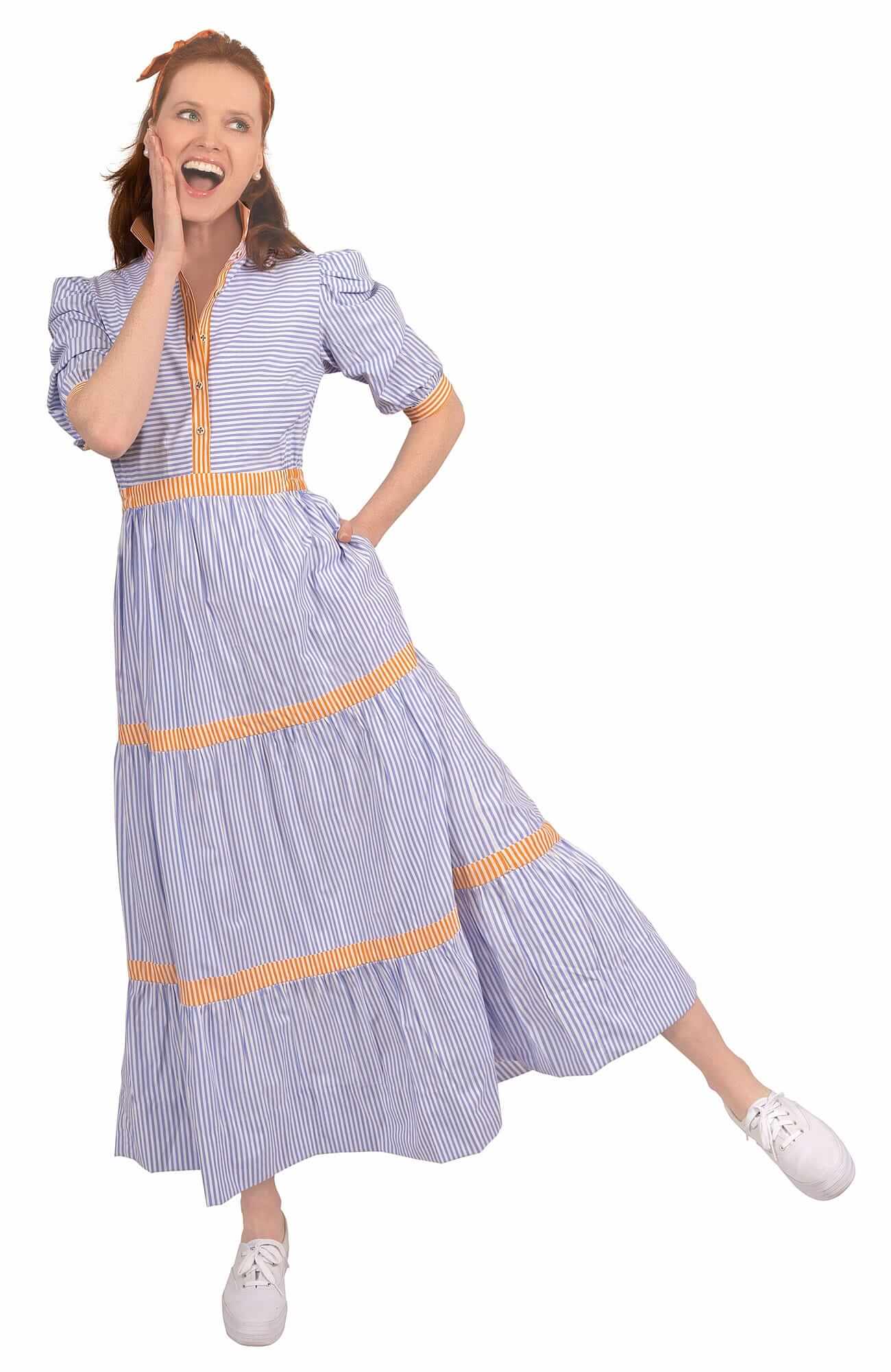 Wash / Wear Pep In Your Step Midi Dress - Final Sale Periwinkle