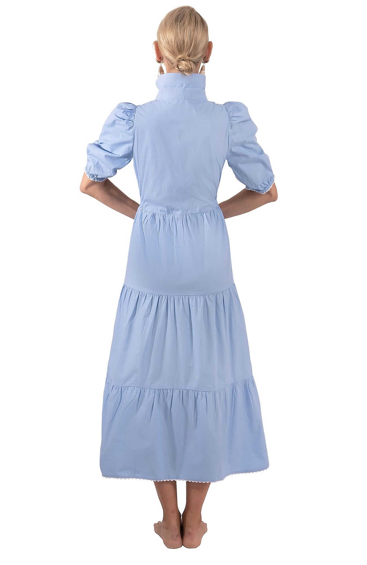 Cotton Ric Rac Roc Midi/Maxi Dress Periwinkle