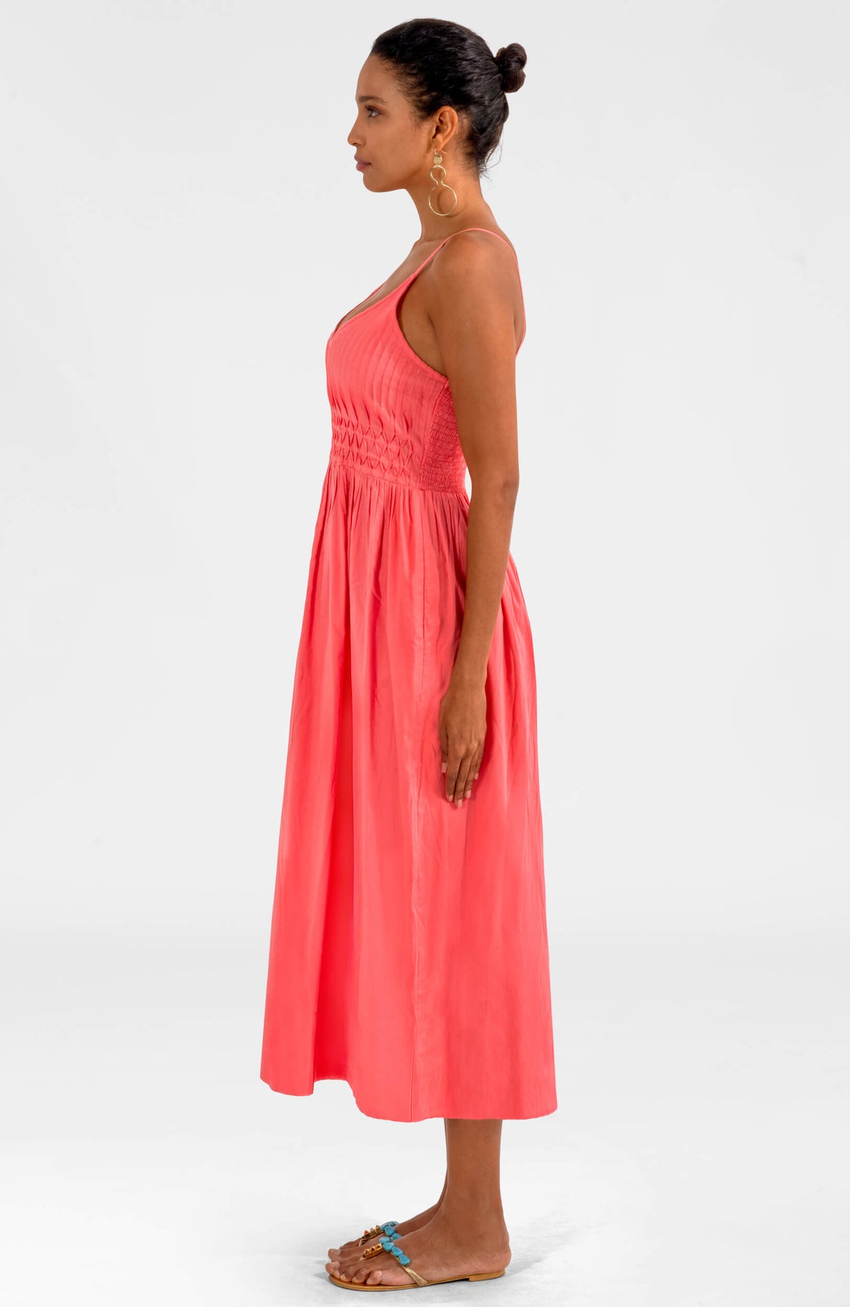 Venus Goddess Of Love Dress - Roman Goddess Coral