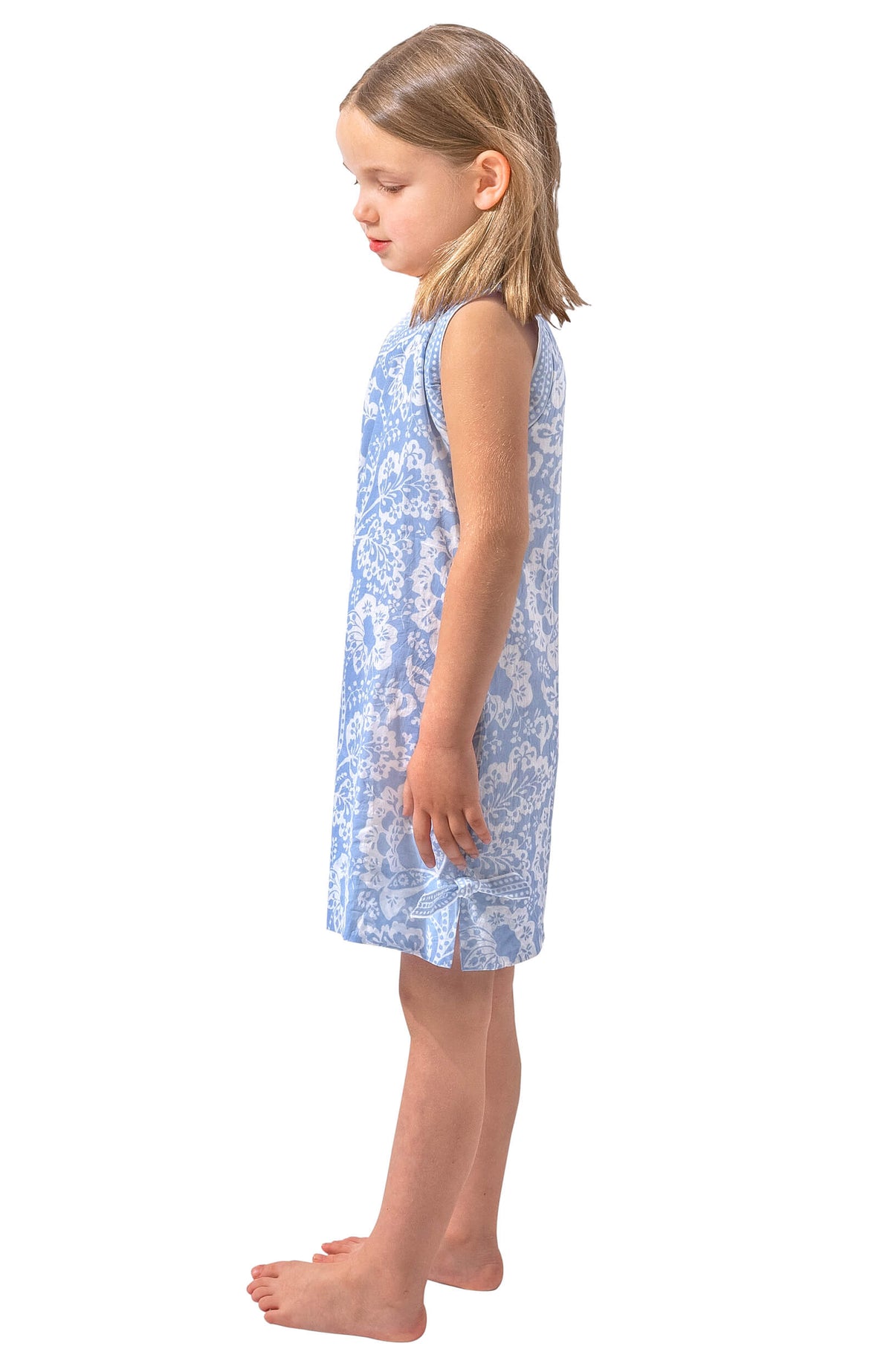 Girls Dress - Flora Periwinkle