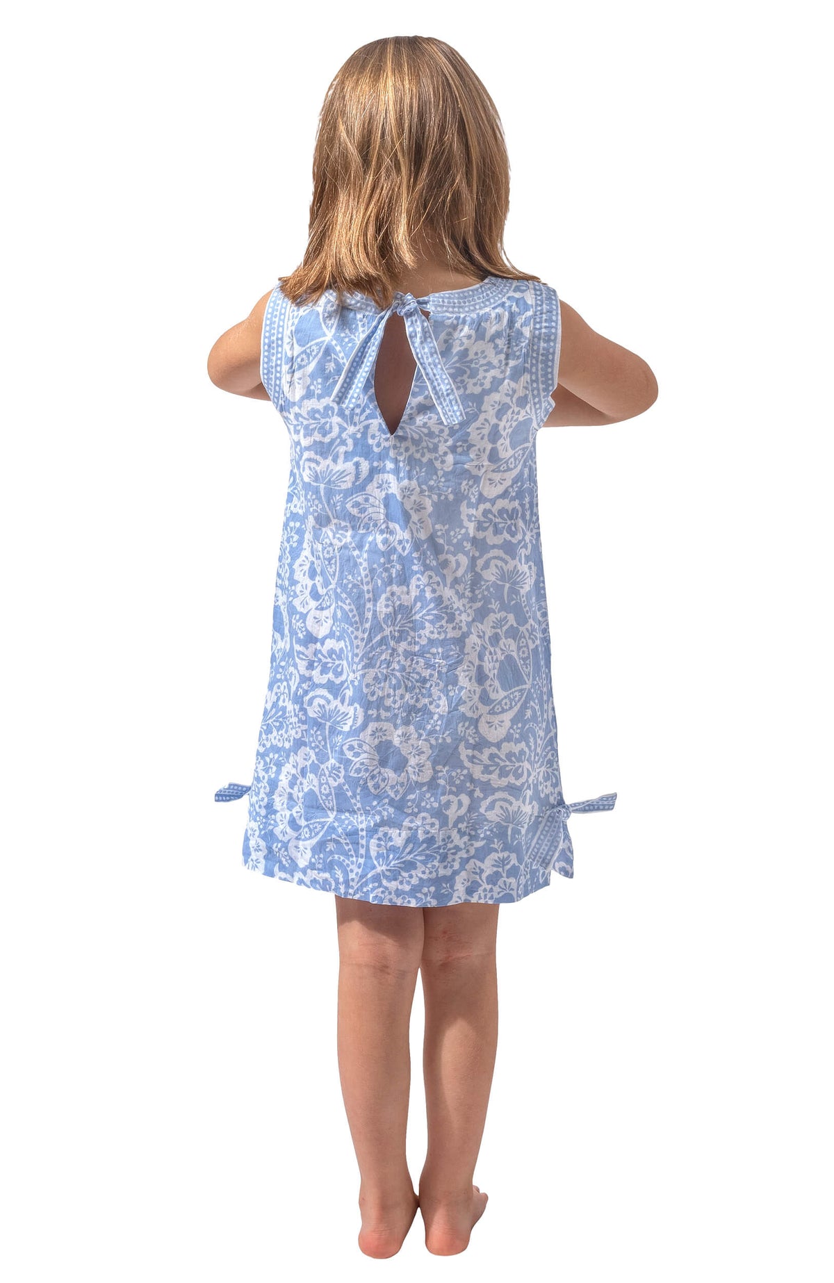 Girls Dress - Flora Periwinkle