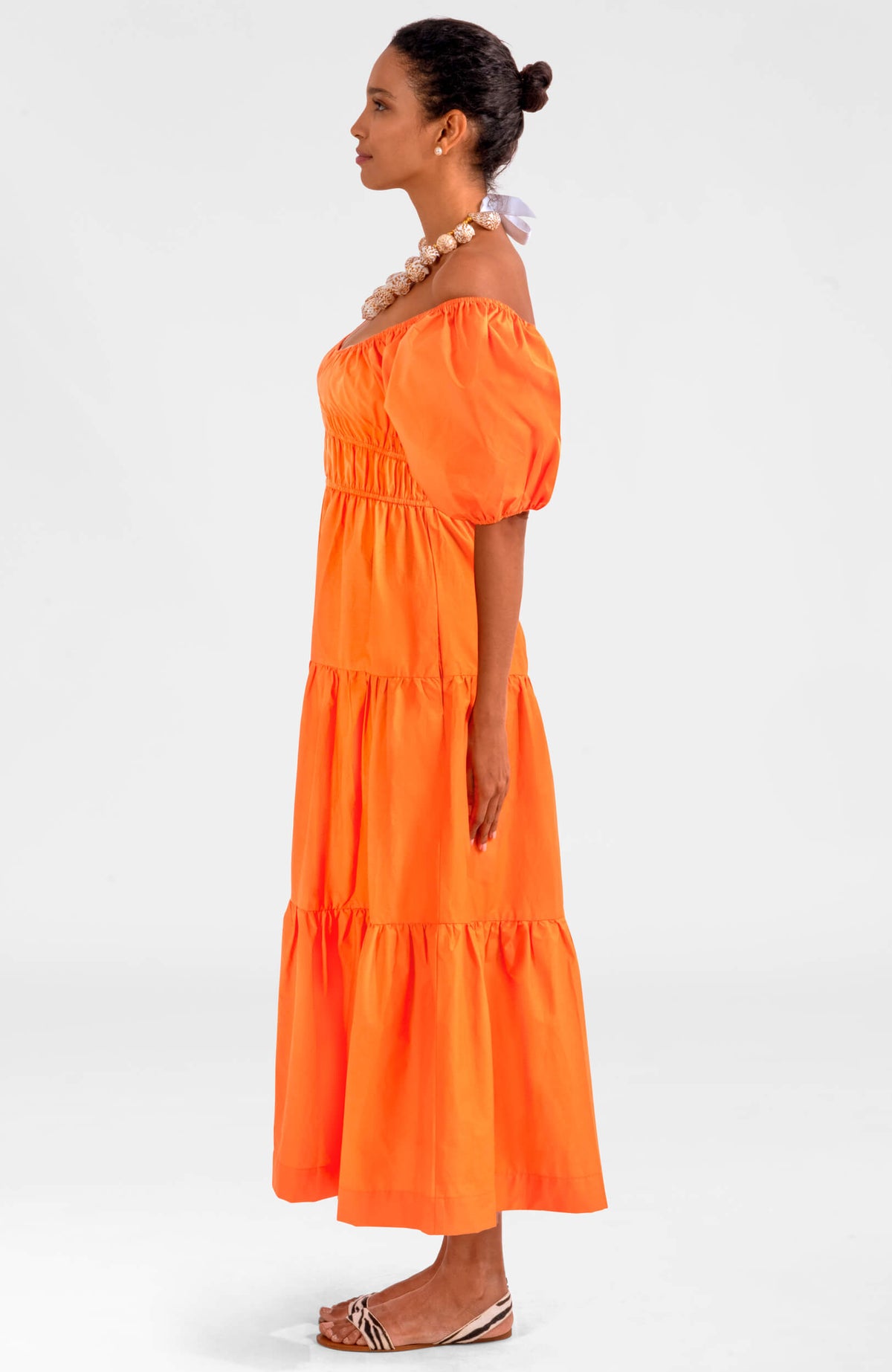 Heidi Dress - Solid Orange